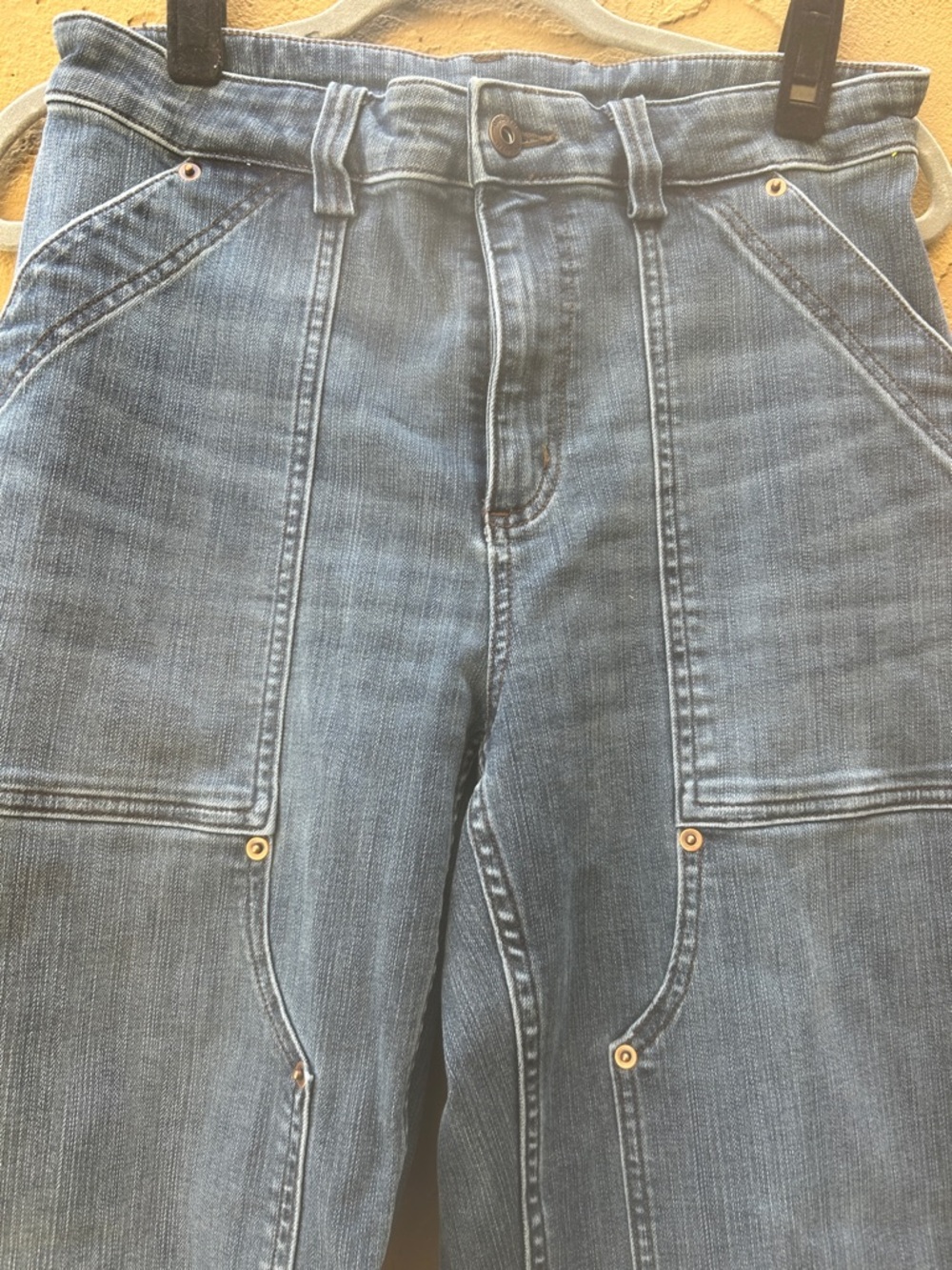 Deluth Trading Classic Women's Blue Carpenter Jeans - Sz 10L - Picture 4 of 5